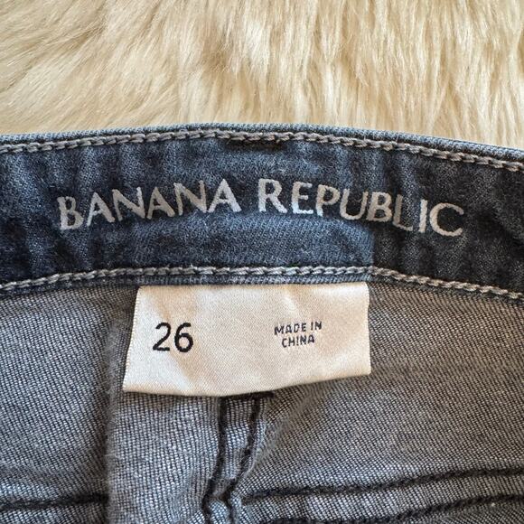 Banana Republic Blue Low Rise Skinny Denim Jeans 26 - Picture 3 of 10